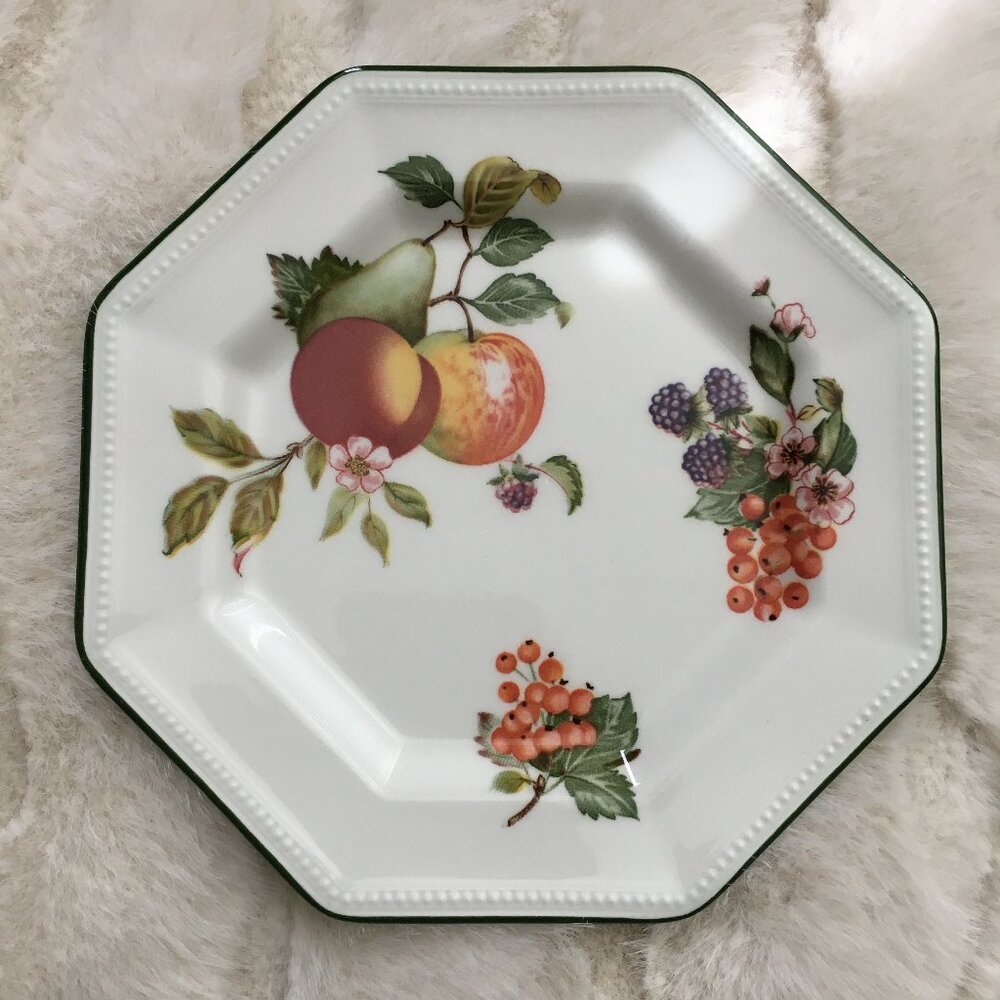 Johnson Bros Fresh Fruit Octagon Bread Butter Plate England 1990 #1